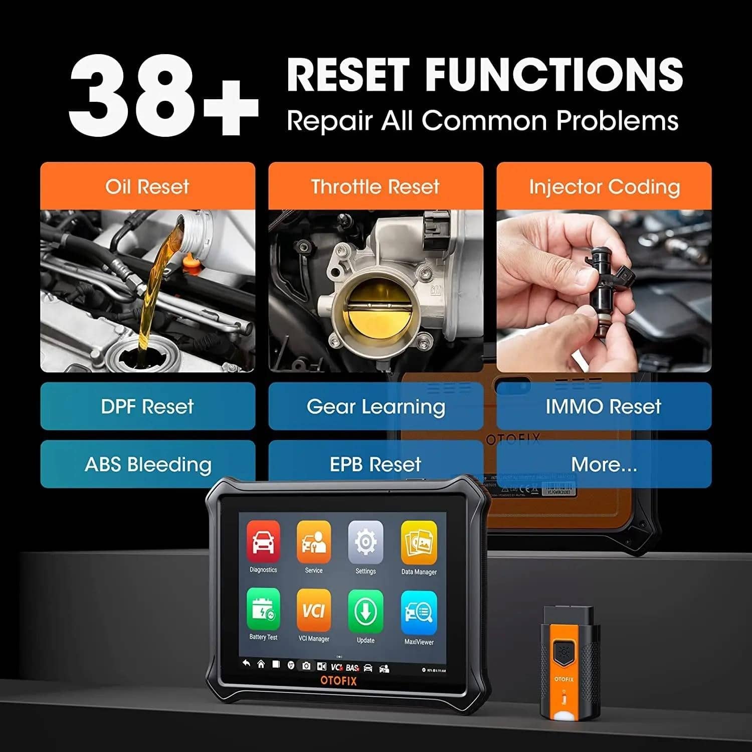 OTOFIX D1 Lite OBD2 Auto Diagnostic Appareil Supporte 46+ Fonctions De Service